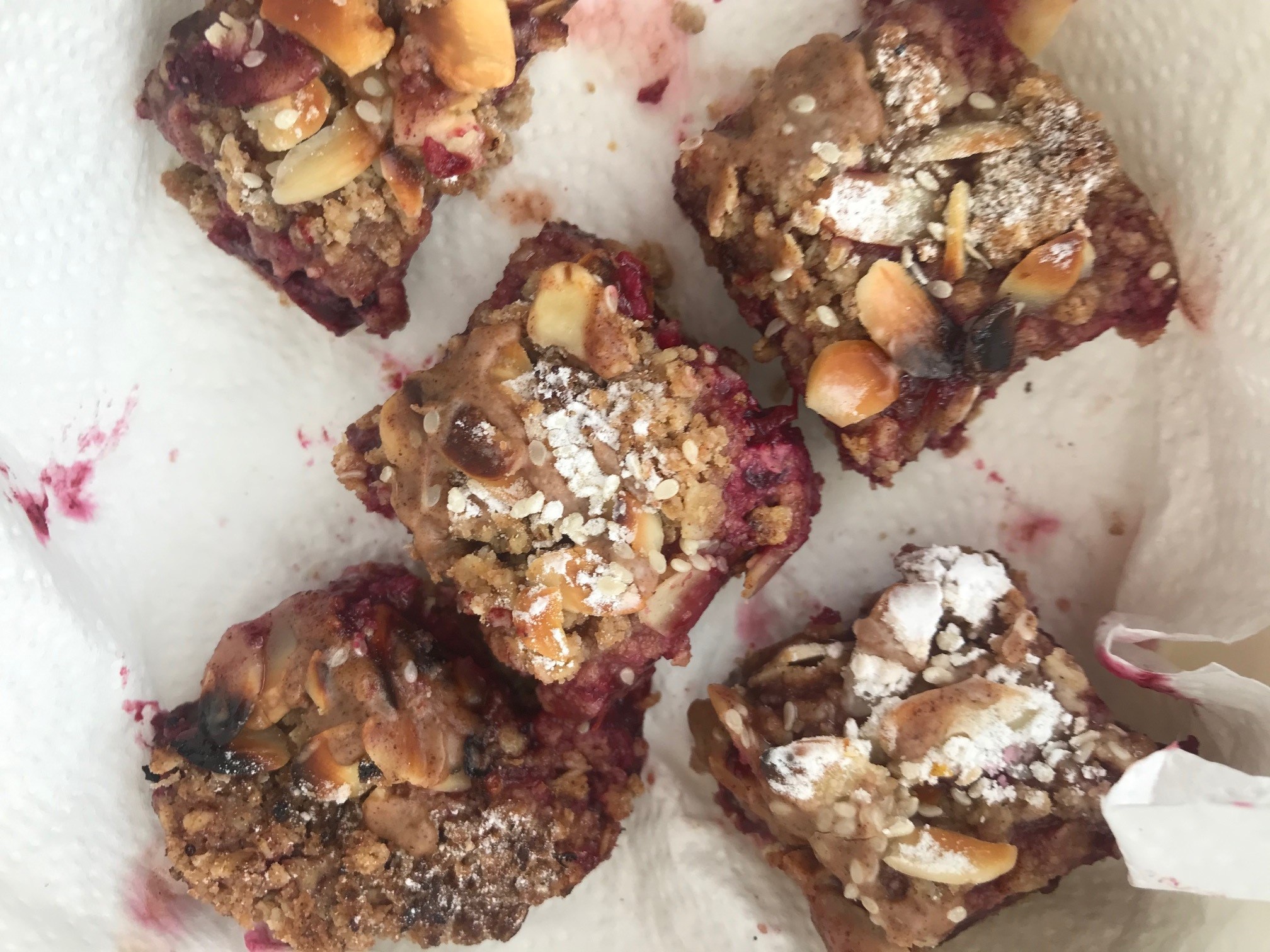 fruit crumble slice recipe