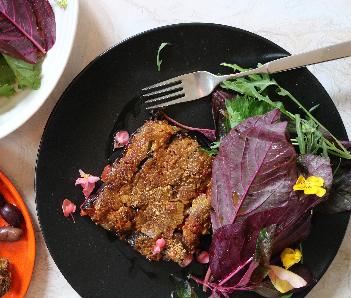 aubergine parmigiana vegan