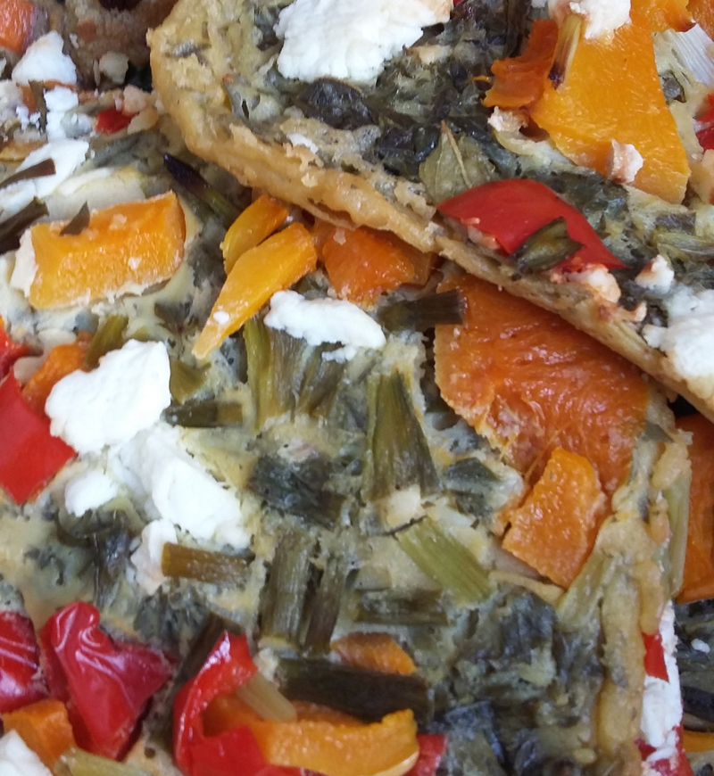 seasonal veg pizza