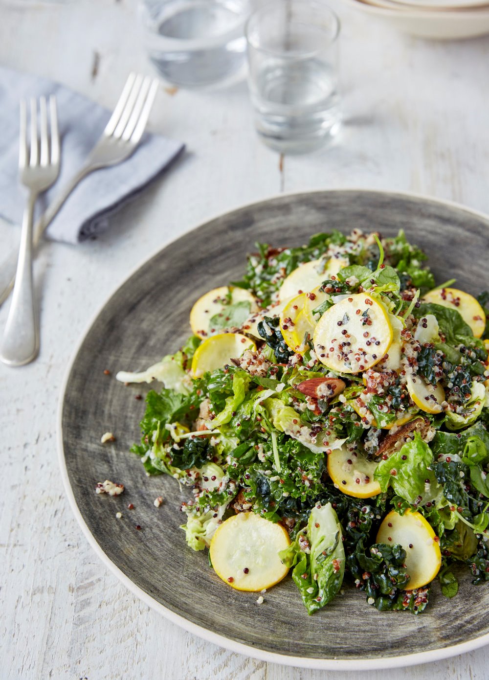 vegan kale caesar salad