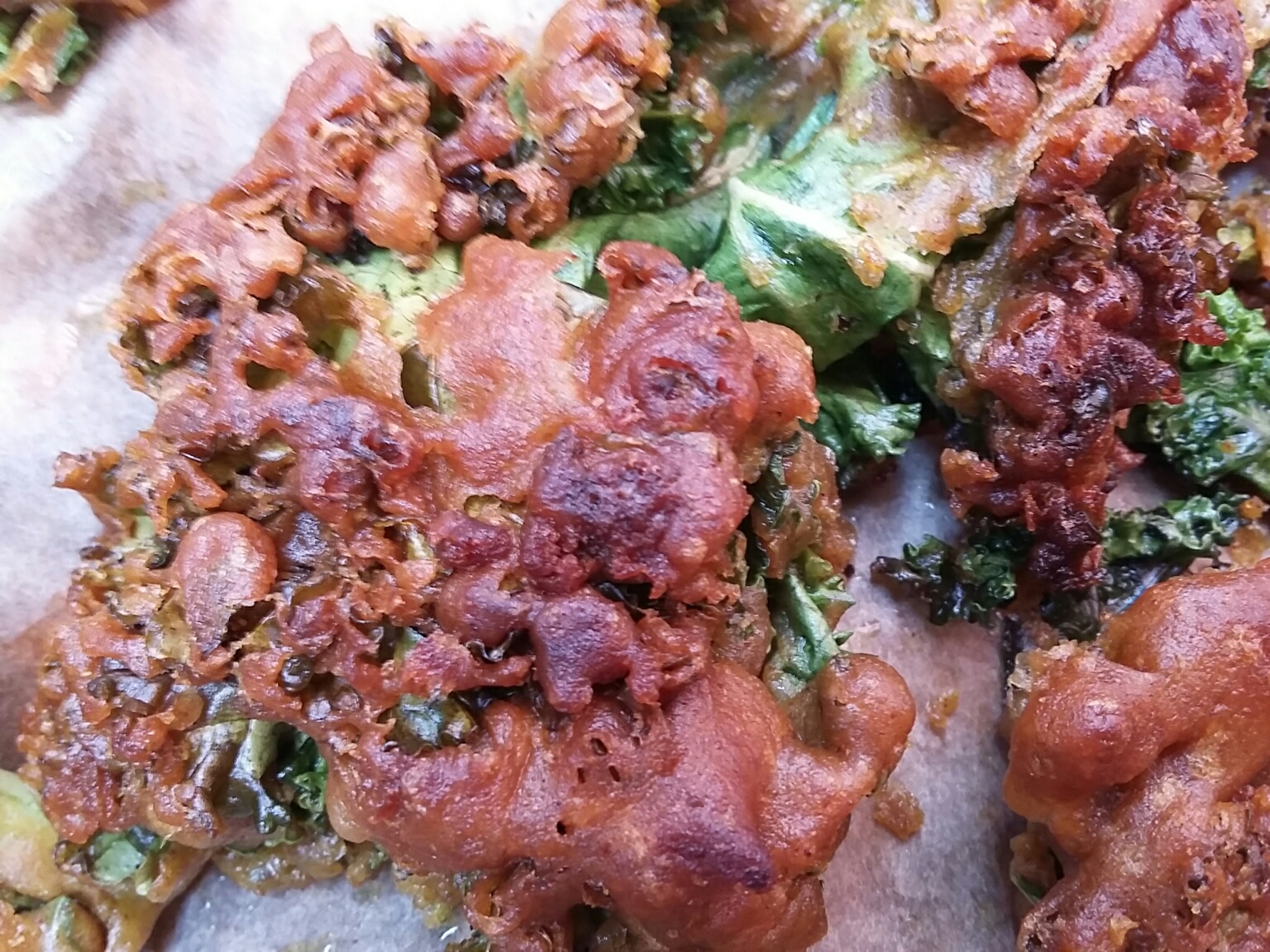 organic gram flour kale pakora