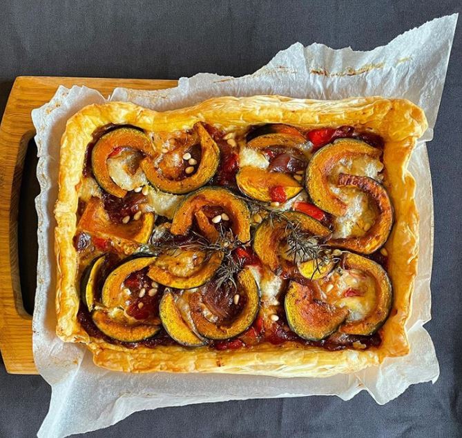 Squash tart by Lockdown Lunchclub