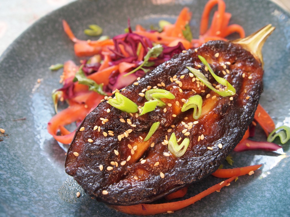 miso glazed aubergine recipe