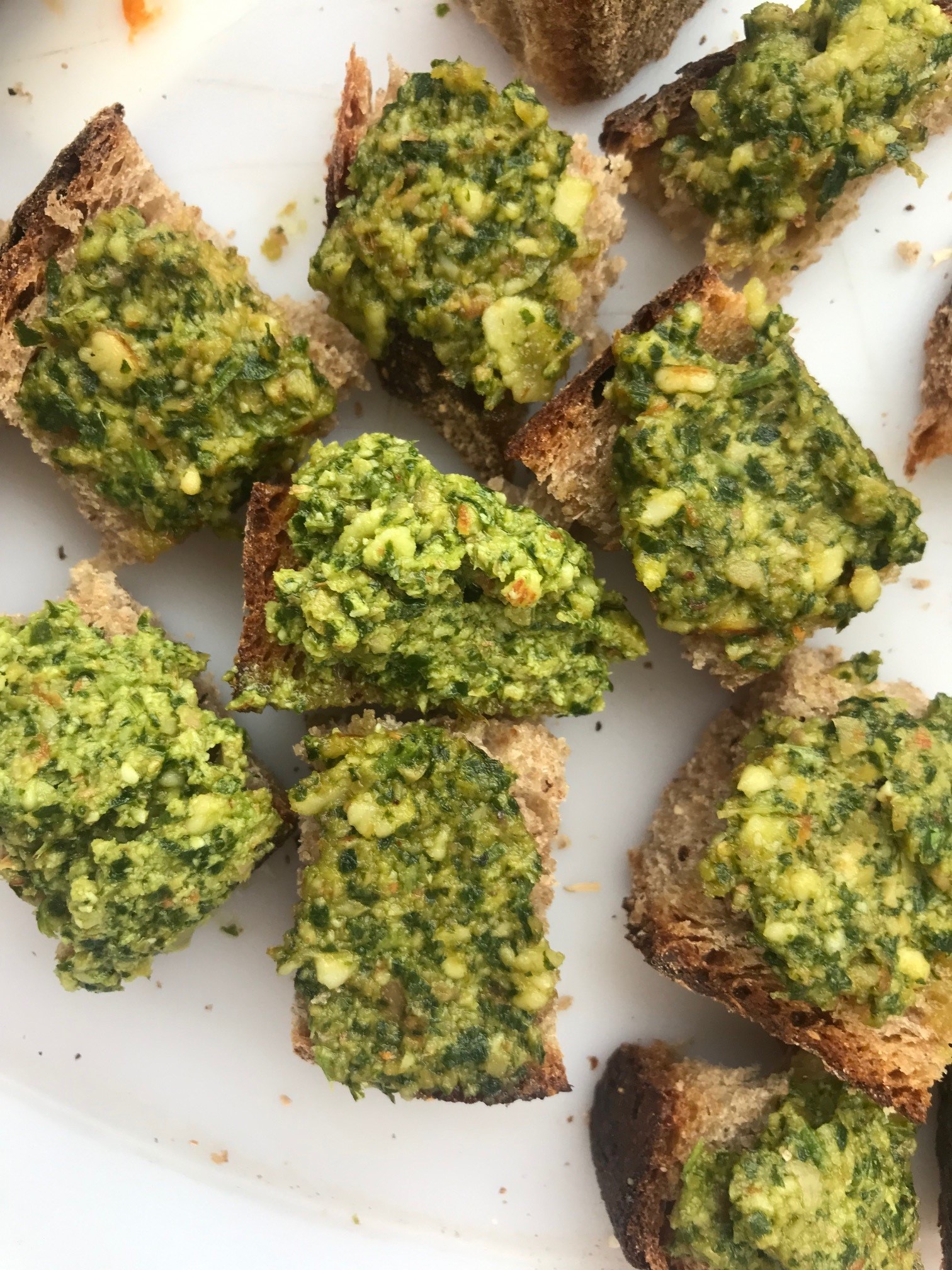 olive parsley almond dip