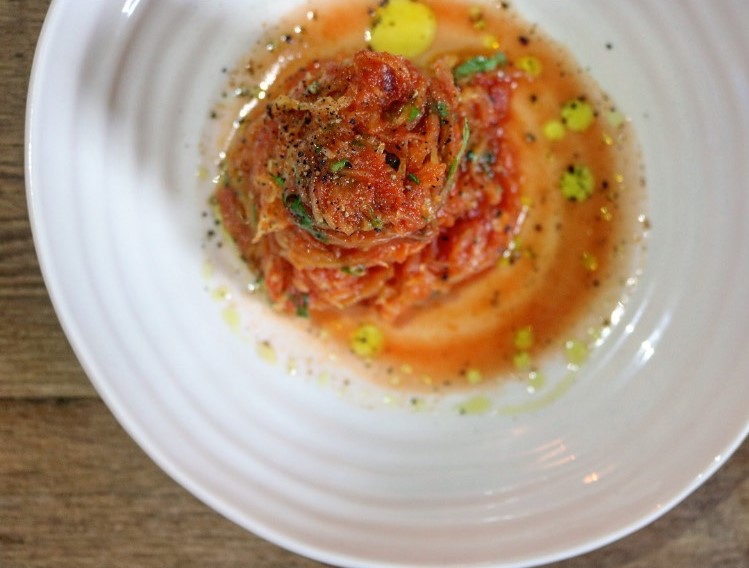 Spaghetti squash and red sauce