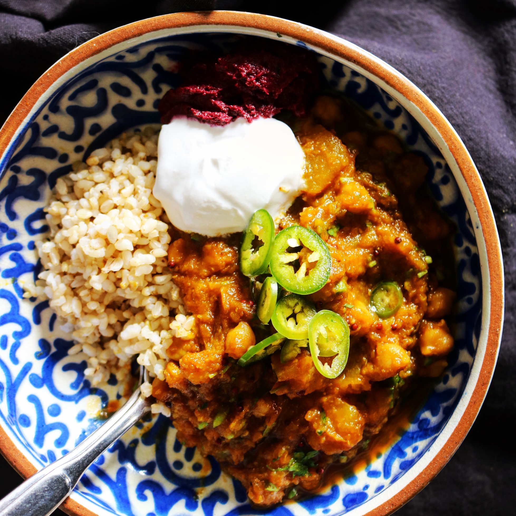 squash chickpea curry