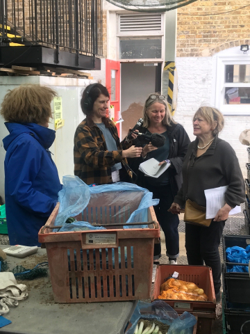 GC team members with Food Programme producer Sophie Anton and presenter Sheila Dillon