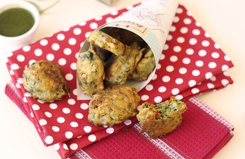 spinach pakoras