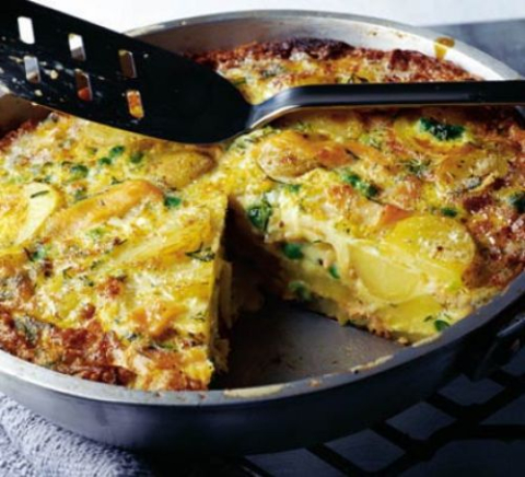 oven roast vegetable frittata