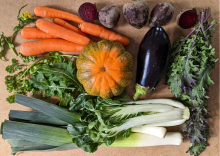 medium organic seasonal veg bag no potatoes