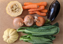 small organic seasonal veg bag no potatoes