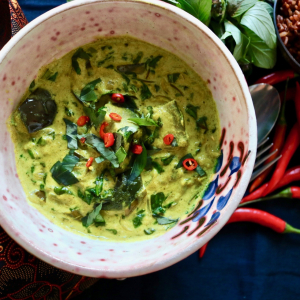 aubergine amok Cambodian curry