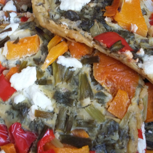 seasonal veg pizza