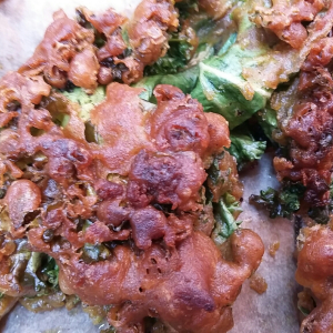 organic gram flour kale pakora