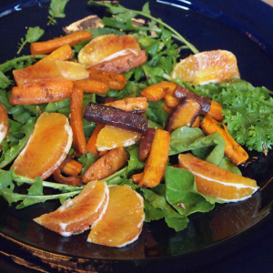 Moroccan spiced blood orange & carrot salad
