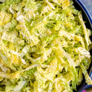sliced green cabbage 