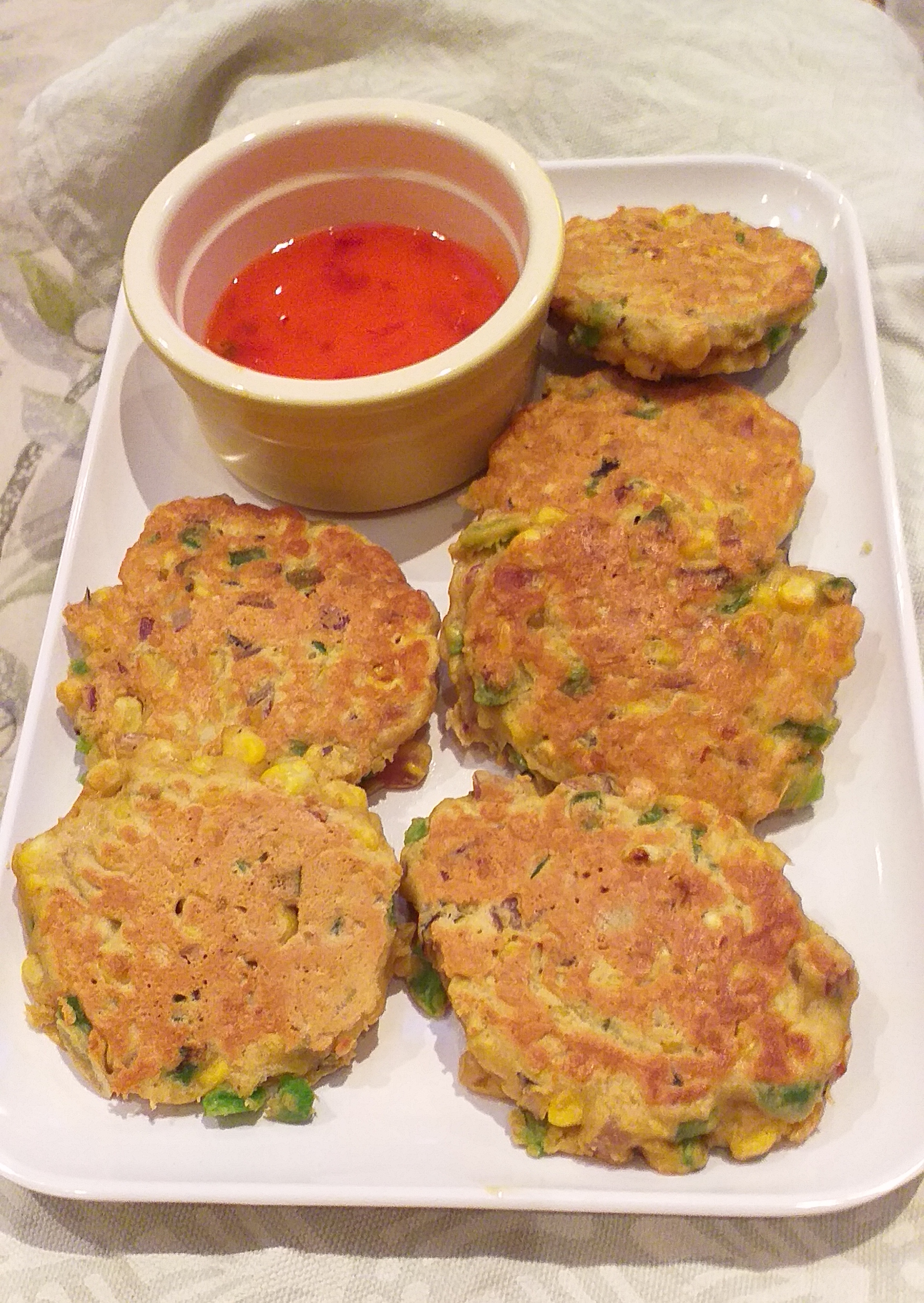 thai corn cakes