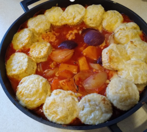 root vegetable cobbler