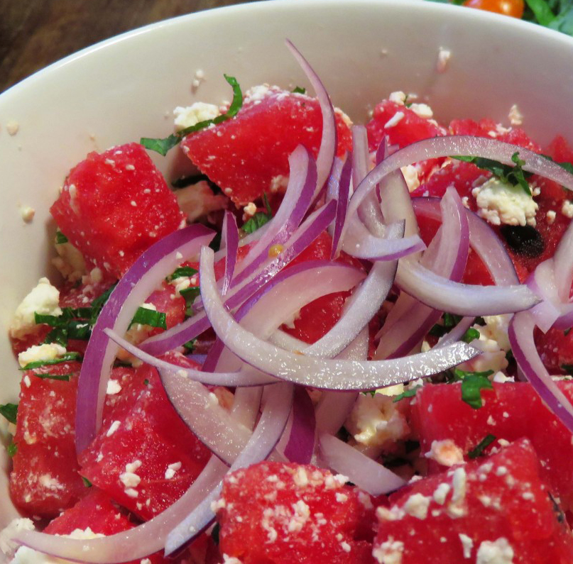 watermelon and feta salad